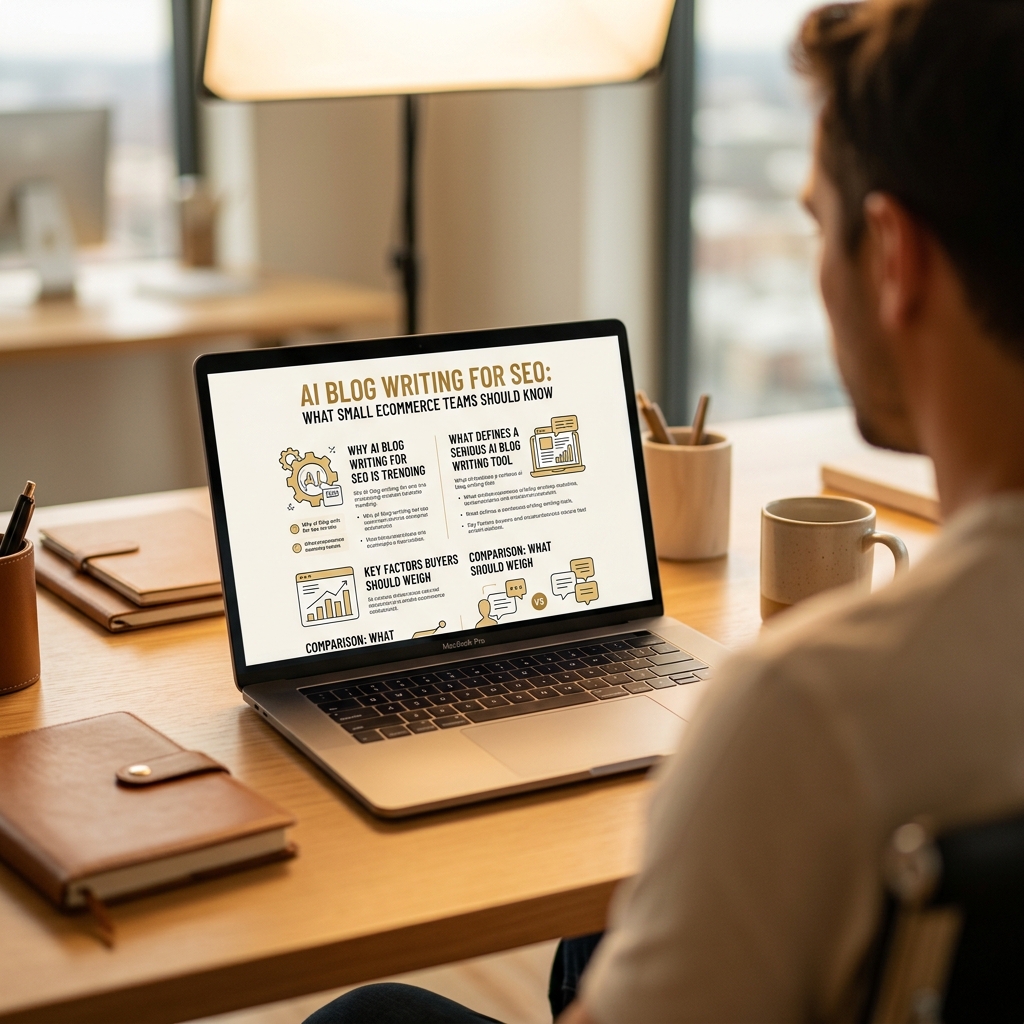 AI Blog Writing for SEO: What Small Ecommerce Teams Should Know Before Buying